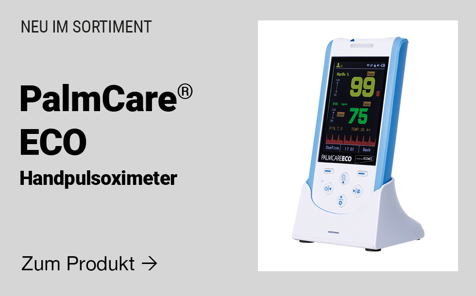 Neu im Sortiment - PalmCare ECO Handpulsoximeter